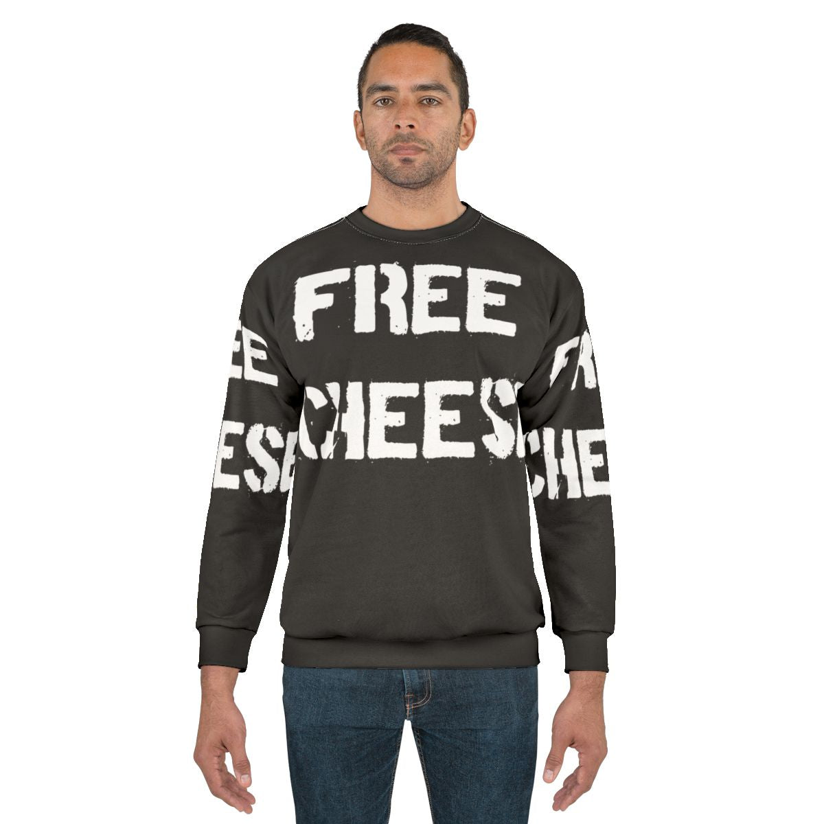 "Reservation Dogs Free Cheese Graphic Sweatshirt"