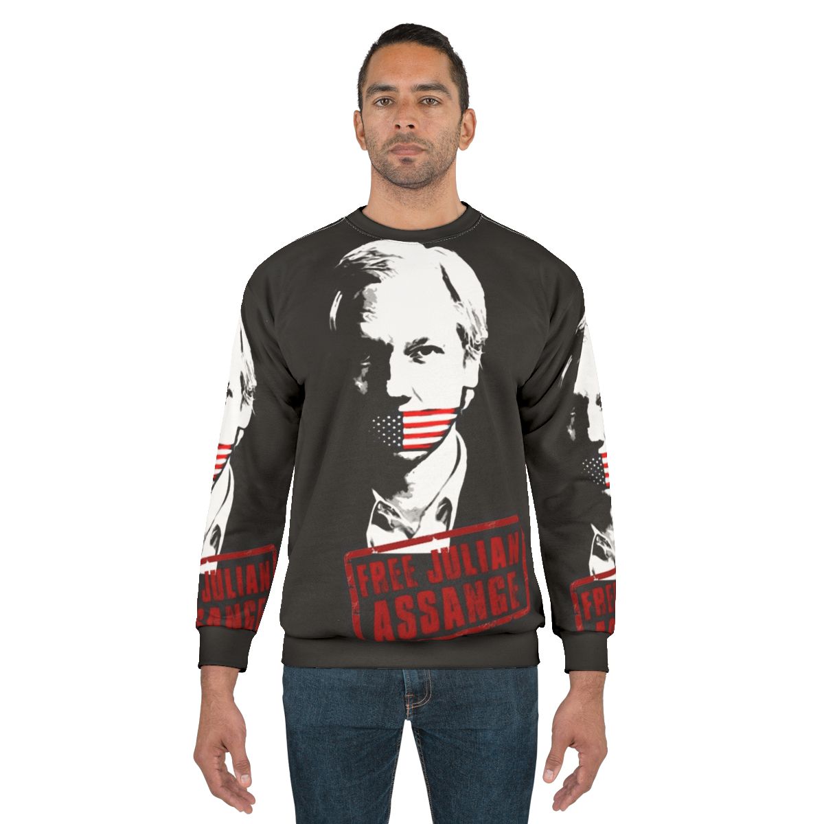Free Julian Assange Sweatshirt - Support Whistleblower & Truth