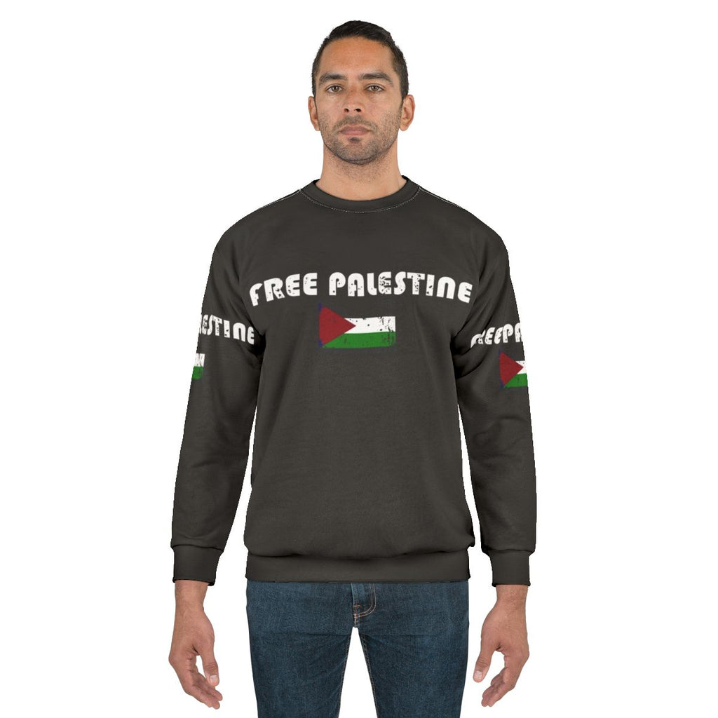 Vintage-style free Palestine sweatshirt