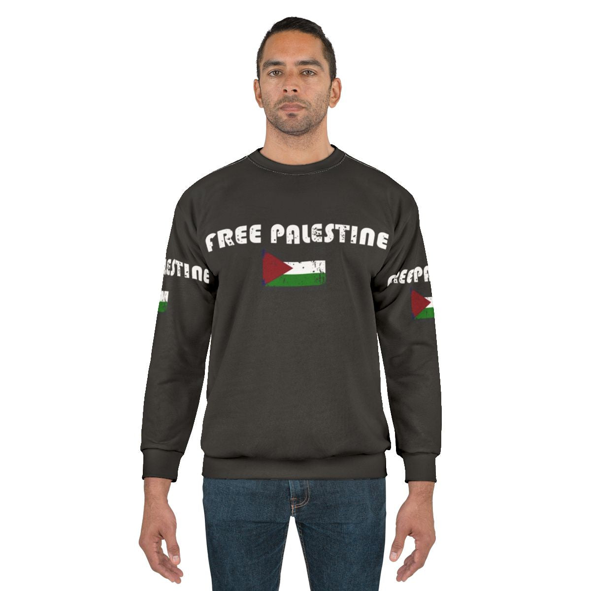 Vintage-style free Palestine sweatshirt