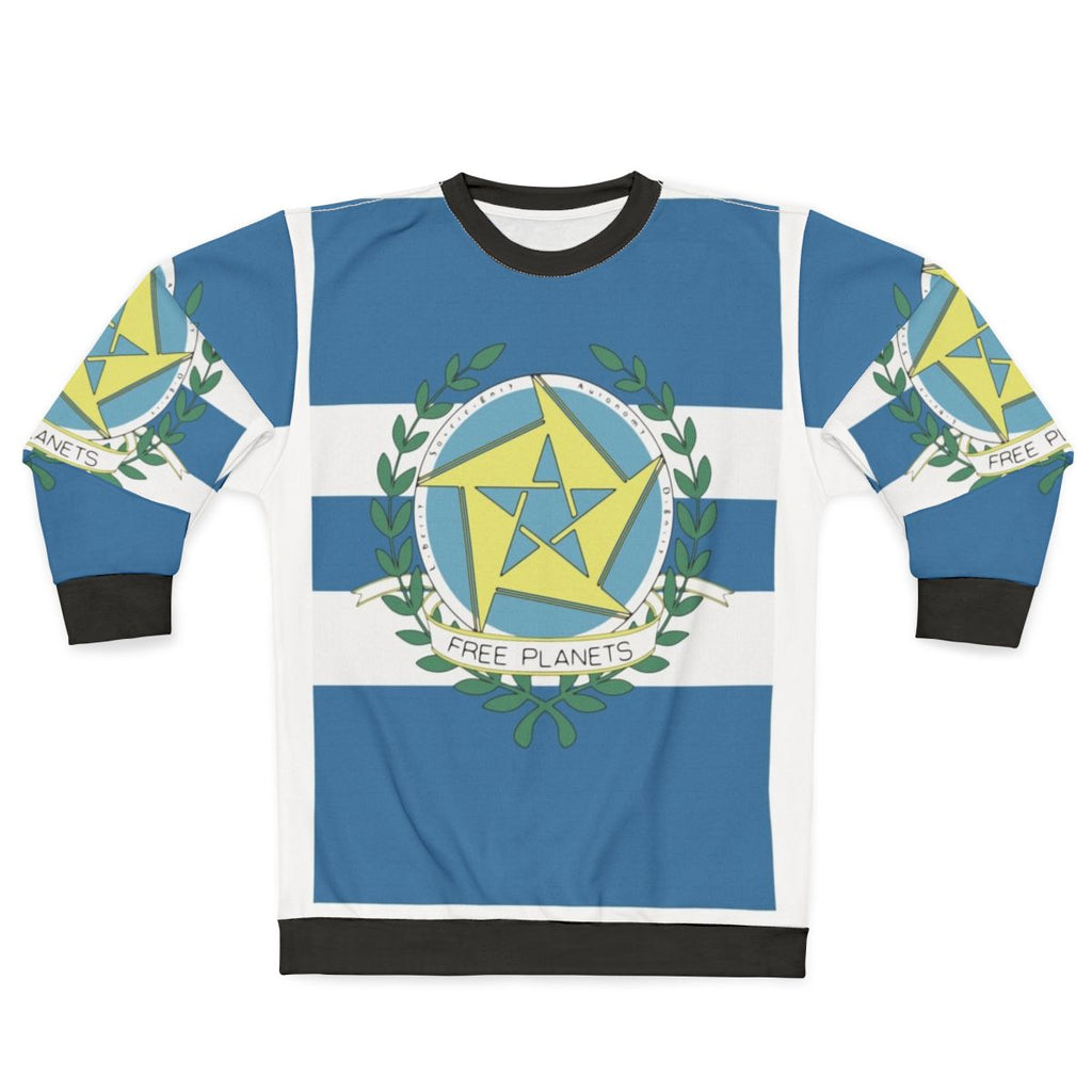 Free Planets Alliance anime sweatshirt from Legend of the Galactic Heroes