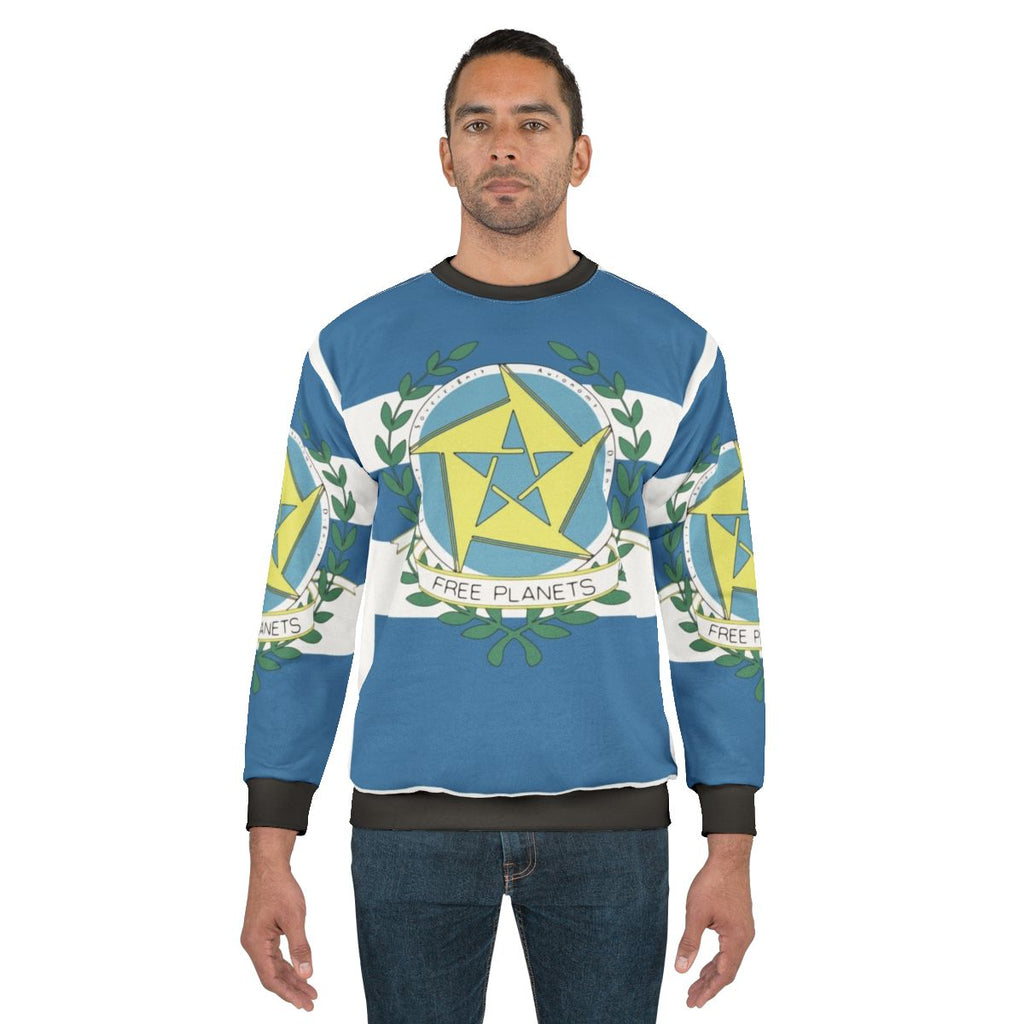 Free Planets Alliance anime sweatshirt from Legend of the Galactic Heroes