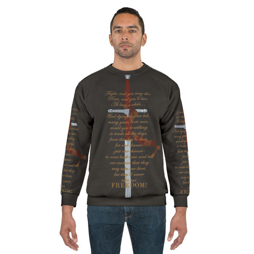 "Freedom Sweatshirt 2 - Retro 90s Movie Fans Apparel"