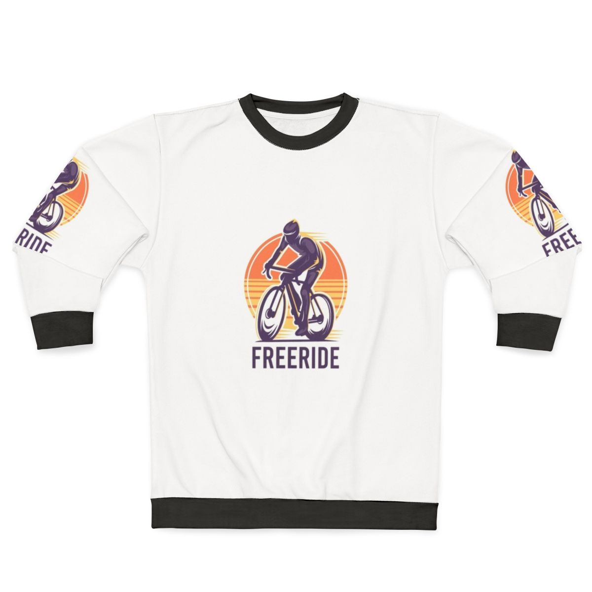 Freeride bicycle sweatshirt for cycling hobbies