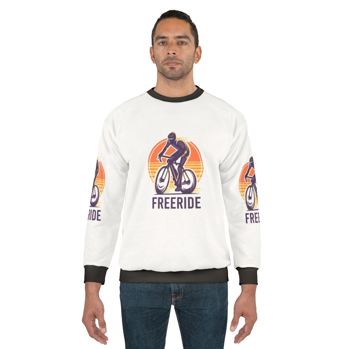 Freeride bicycle sweatshirt for cycling hobbies