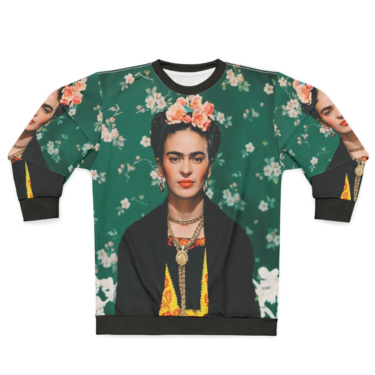 Frida Kahlo Vogue Portrait Sweatshirt for Feminist and Political Art Lovers