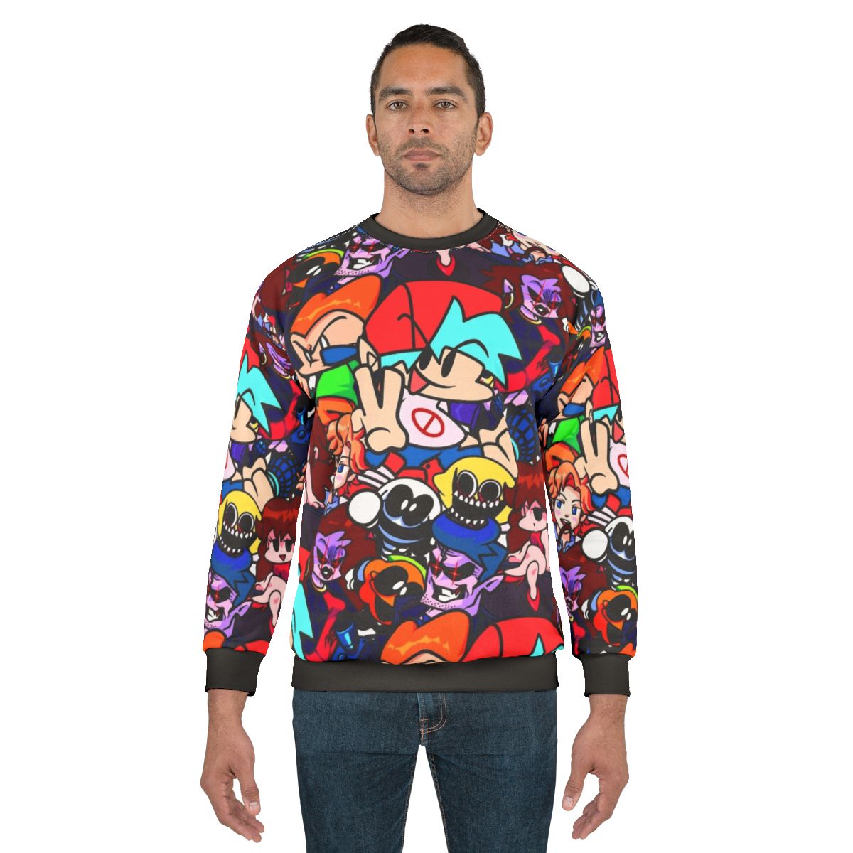 Friday Night Funkin Collage Sweatshirt