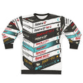 Vintage Friday the 13th horror sweatshirt with Jason Voorhees and VHS stack design