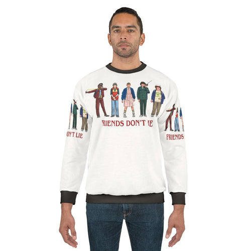 "Friends Don't Lie" 80s Stranger Things inspired sweatshirt