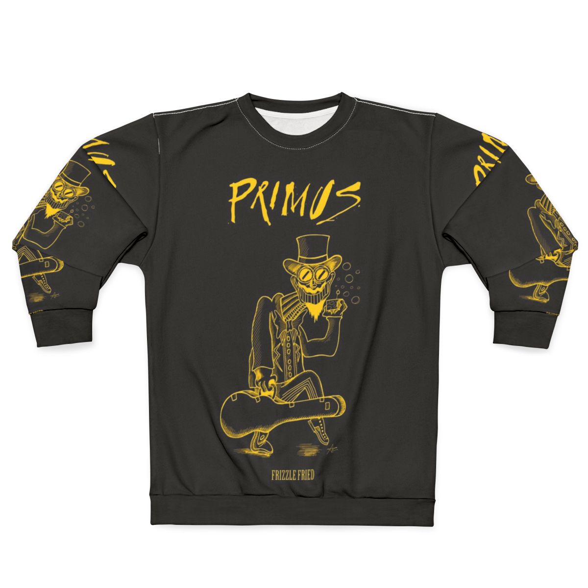 Frizzle Fry Metal Music Sweatshirt with Primus, Les Claypool, & Tommy the Cat