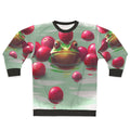 Colorful frog and cranberries autumn sweatshirt