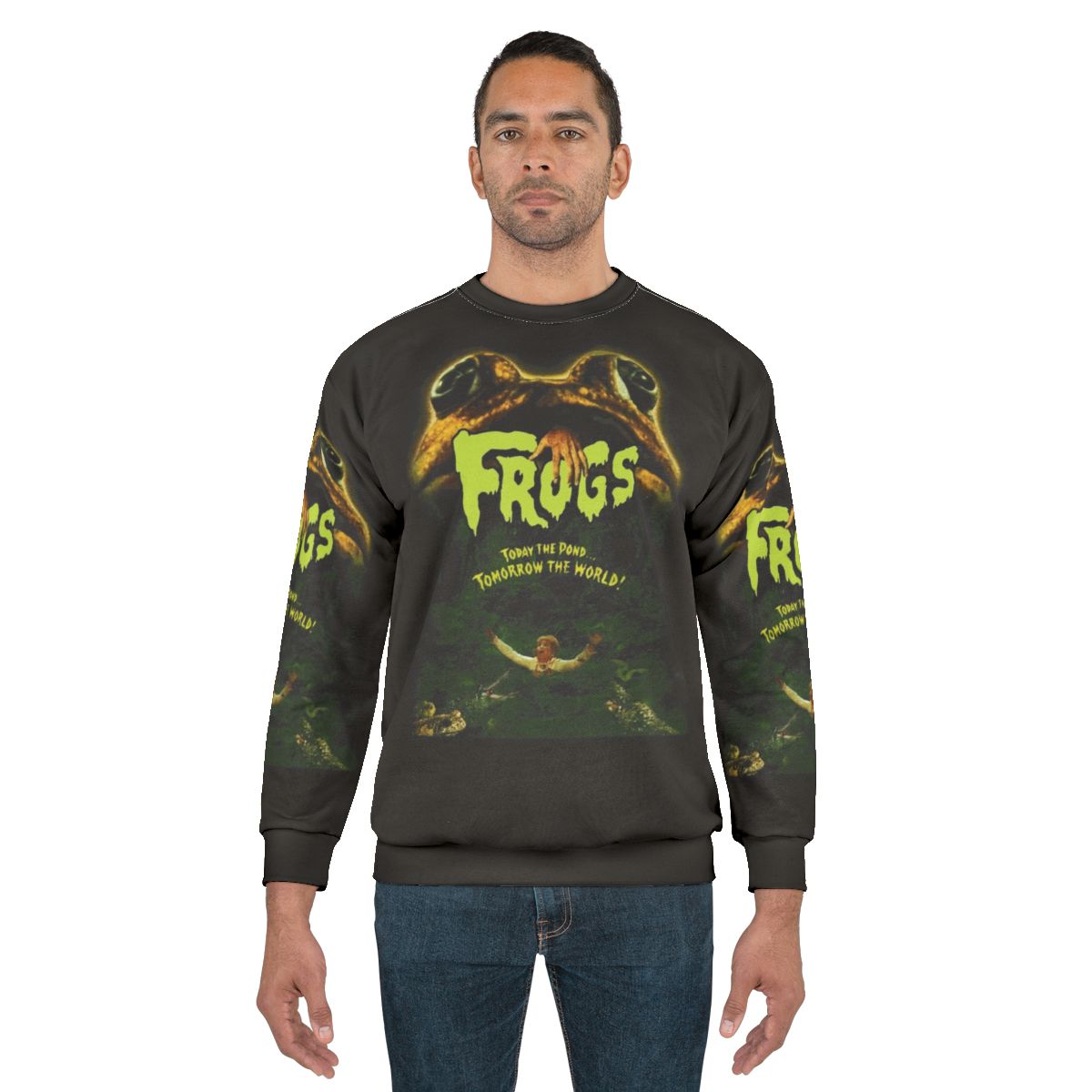 Vintage frog creature feature 70s sweatshirt