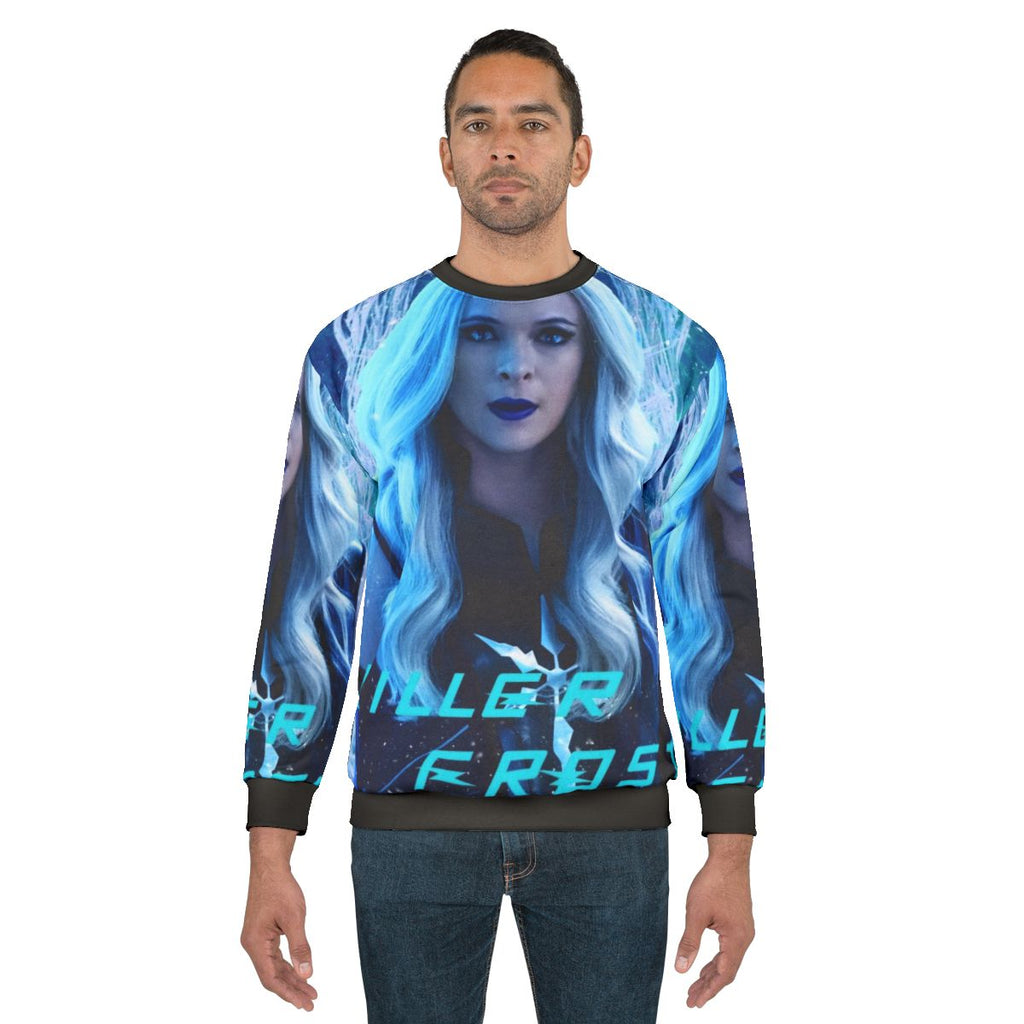 Frost Superhero Sweatshirt featuring The Flash villain imagery
