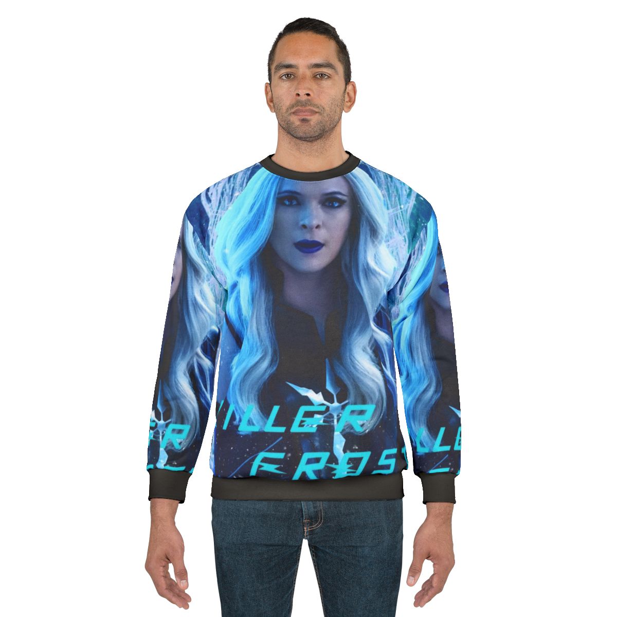 Frost Superhero Sweatshirt featuring The Flash villain imagery