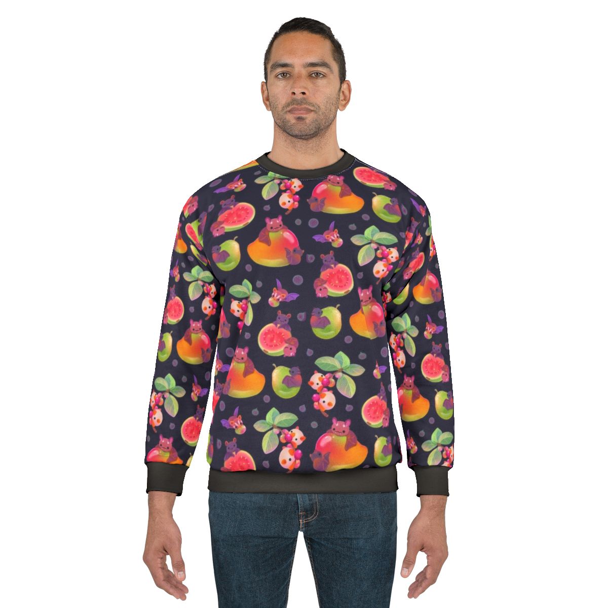 Vintage Fruit Bat Dark Sweatshirt