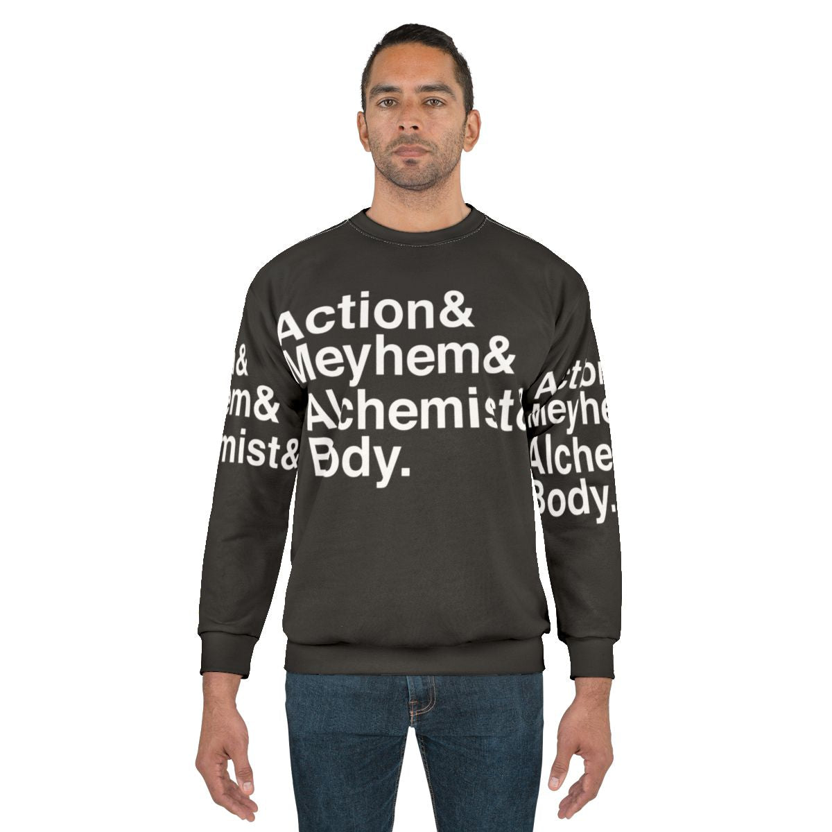FTD Crew Sweatshirt with New York Rap and Hip Hop Graphics