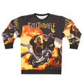 Retro gaming inspired full throttle graphic sweatshirt
