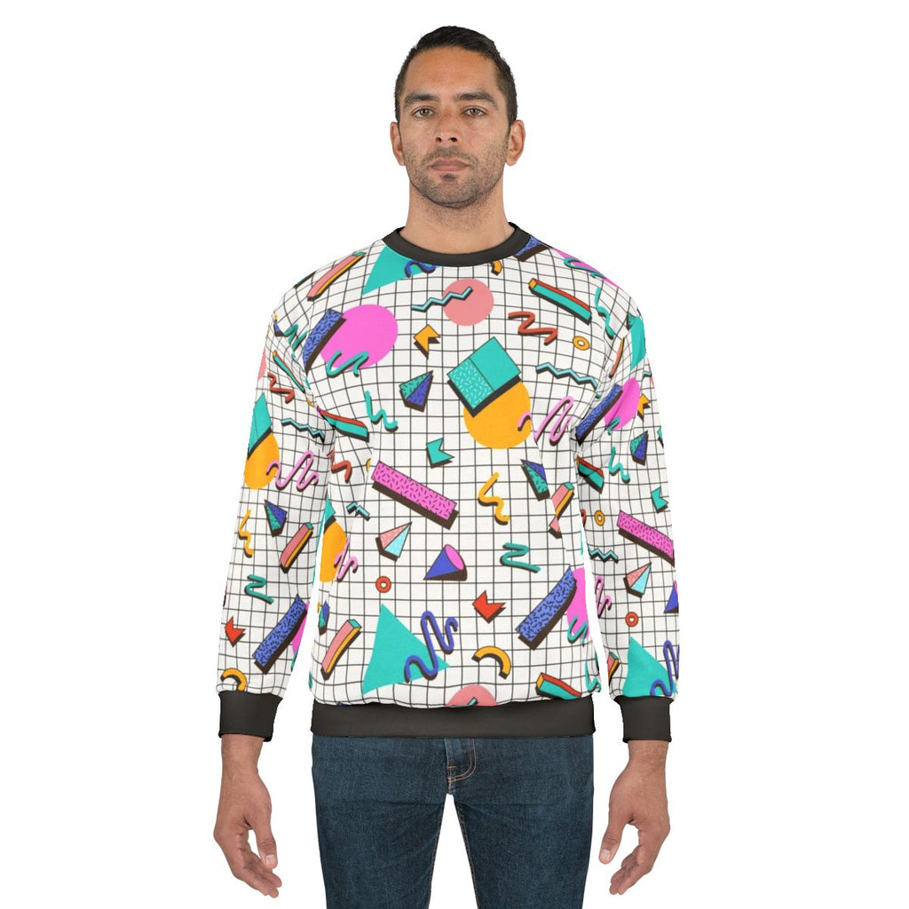 Funky 80s retro graphic sweatshirt
