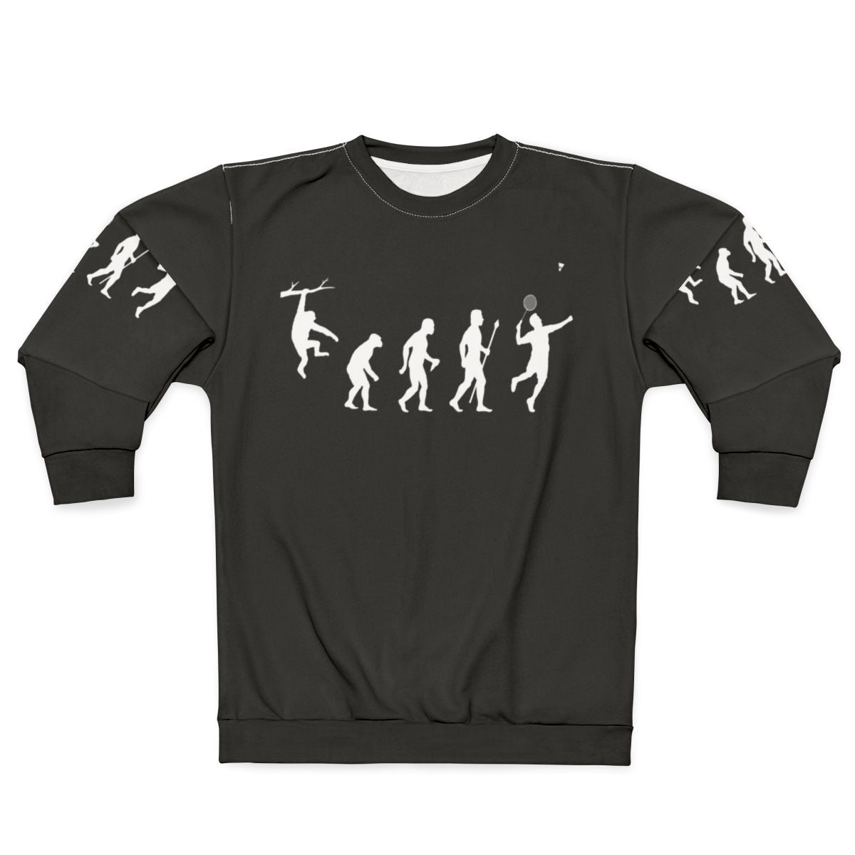 Badminton Evolution Funny Sweatshirt