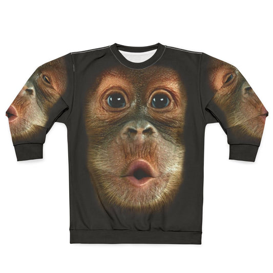 Funny Chimpanzee Face Sweatshirt