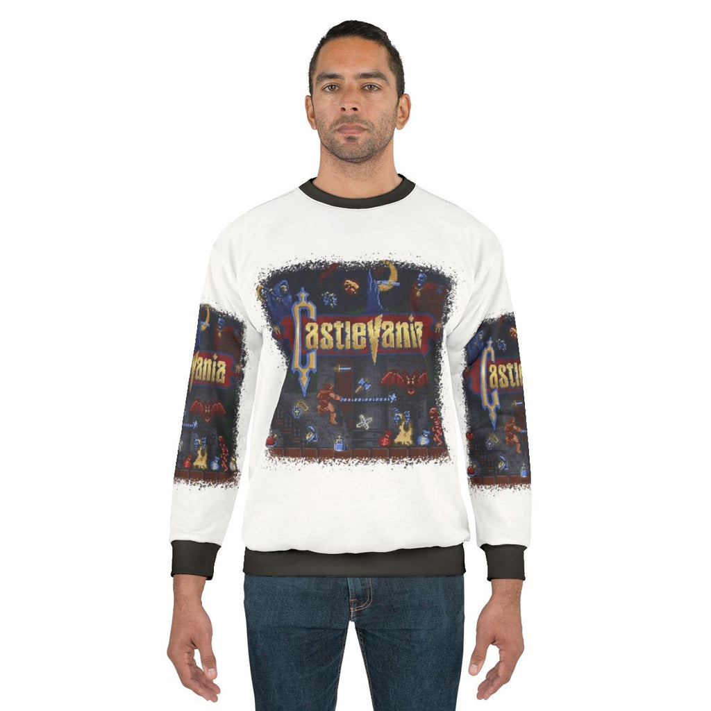 Anime Castlevania Sweatshirt with Cartoon Characters