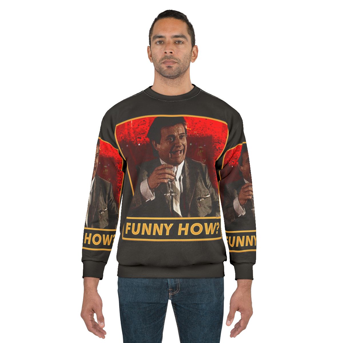 Funny Gangster Movie Sweatshirt Featuring Iconic Scenes from Goodfellas