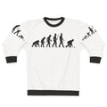 Funny Lawn Bowling Evolution of Man Sweatshirt
