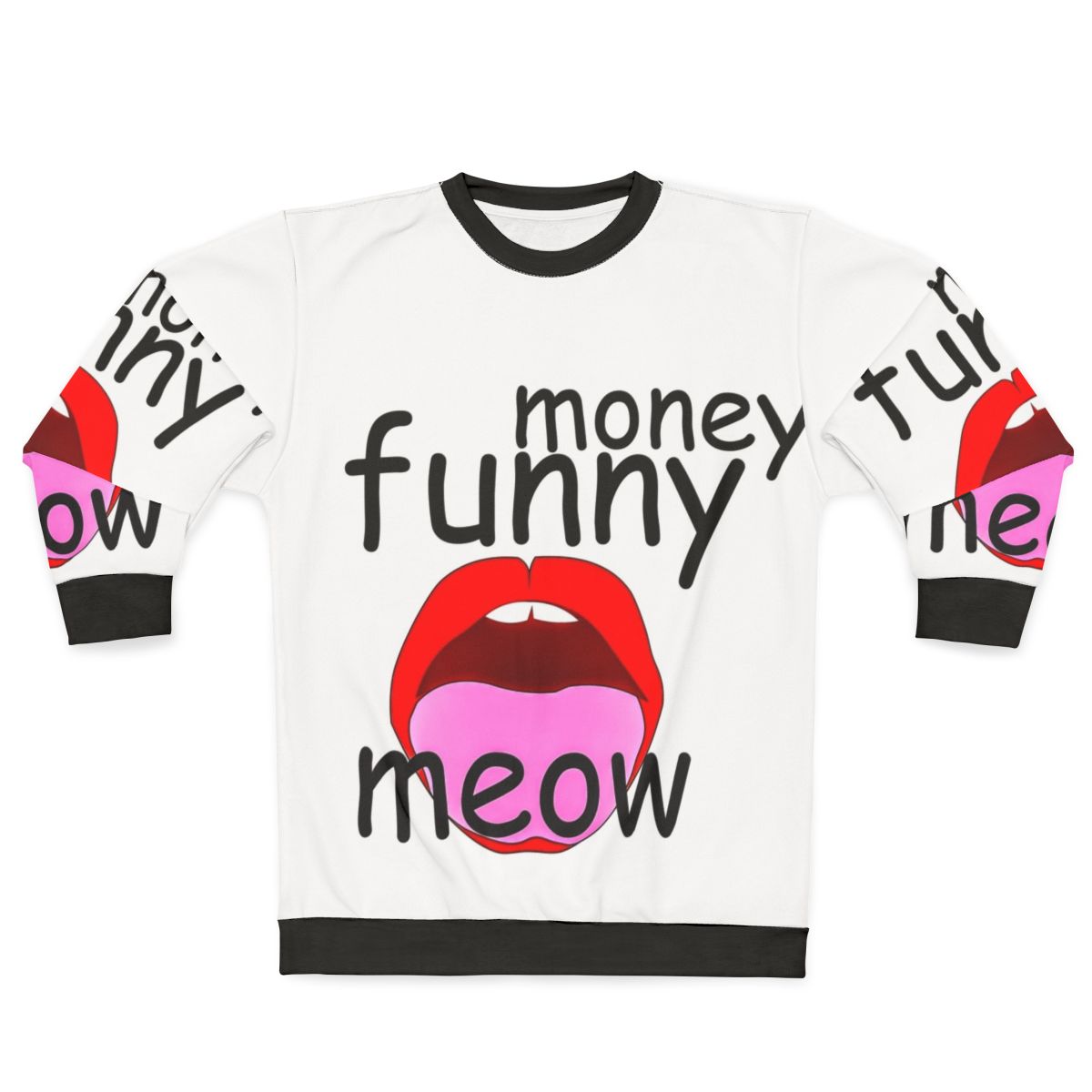 Funny graphic sweatshirt with pop culture references