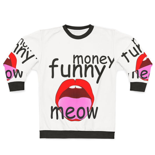 Funny graphic sweatshirt with pop culture references