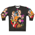Funny sweatshirt with performing arts and pop culture graphics