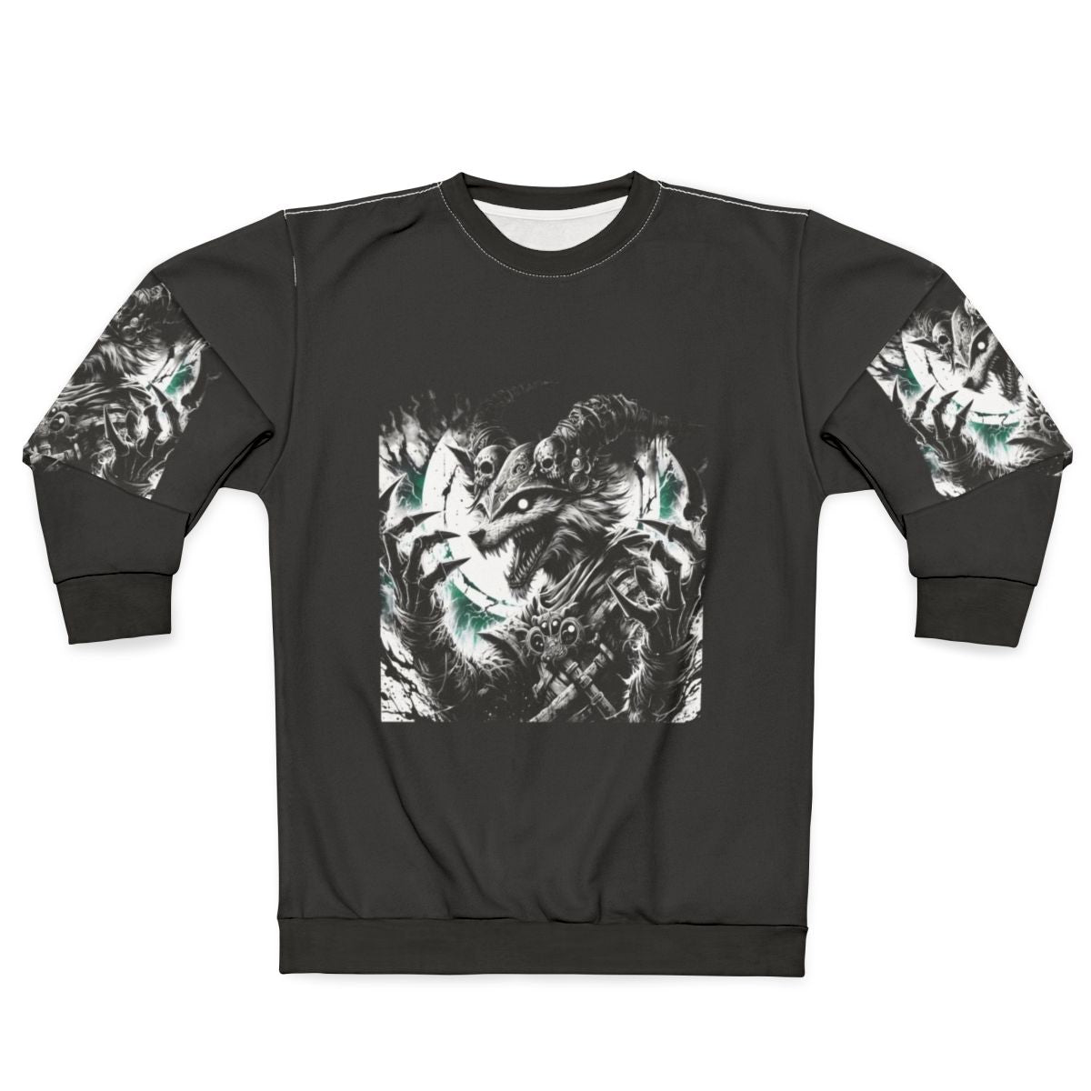 Furry art sweatshirt featuring cute animal prints and anthropomorphic designs