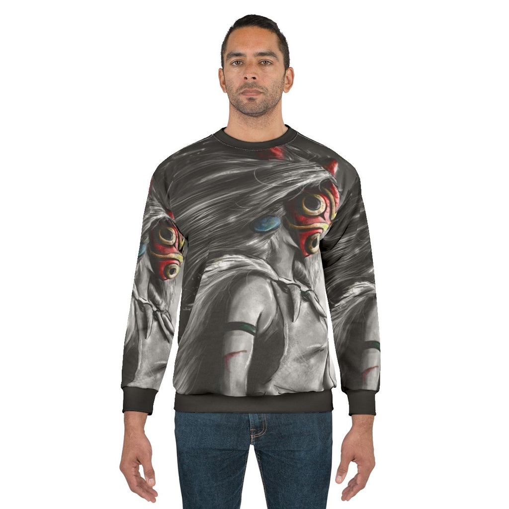 Enchanting princess sweatshirt with anime-inspired wolf design