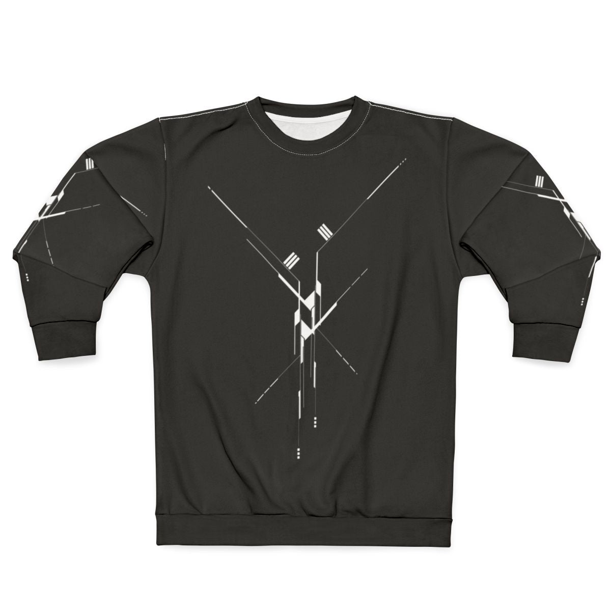 Futuristic Geometric Lines Sweatshirt