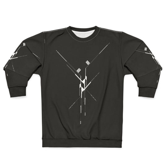 Futuristic Geometric Lines Sweatshirt