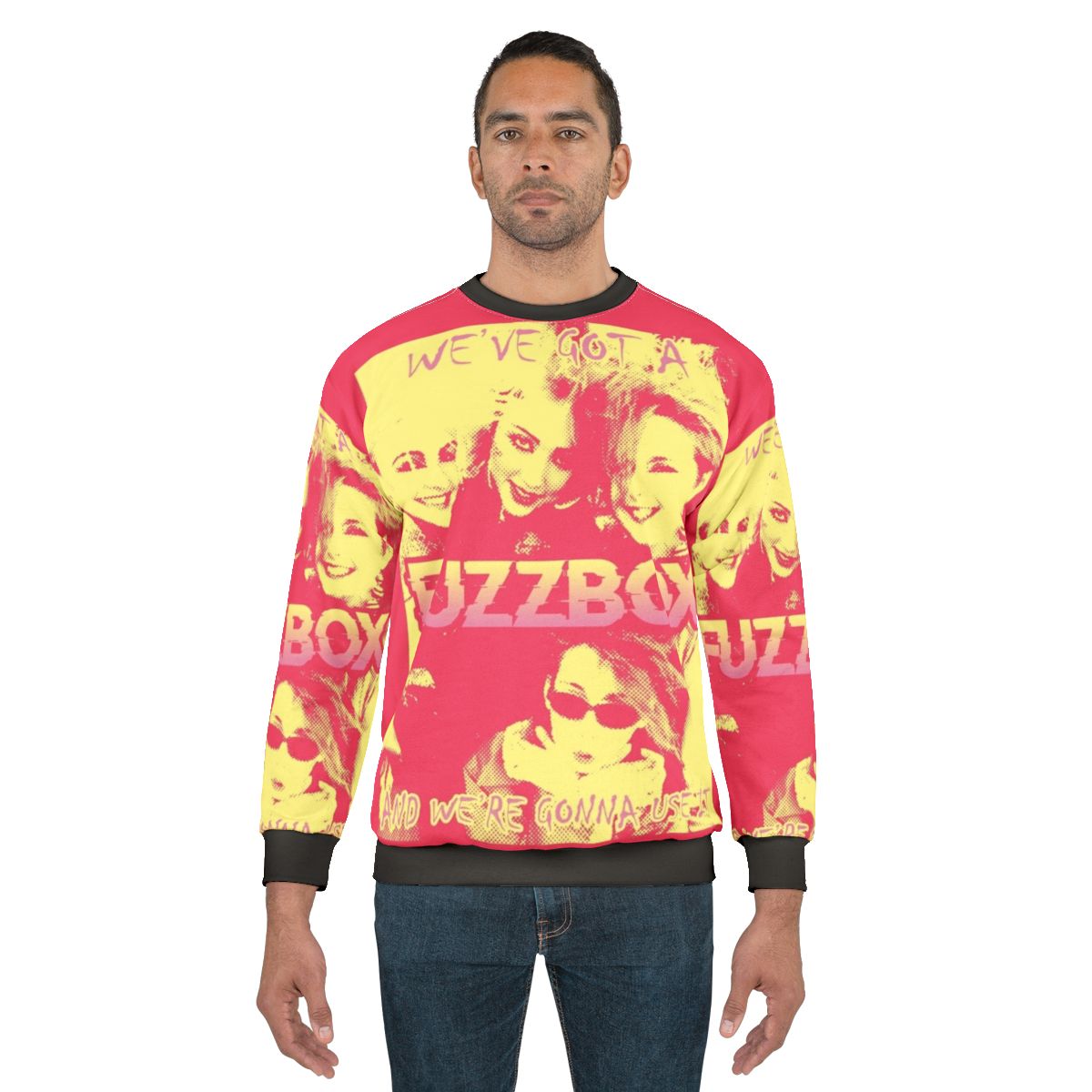 Fuzzbox indie punk music inspired sweatshirt