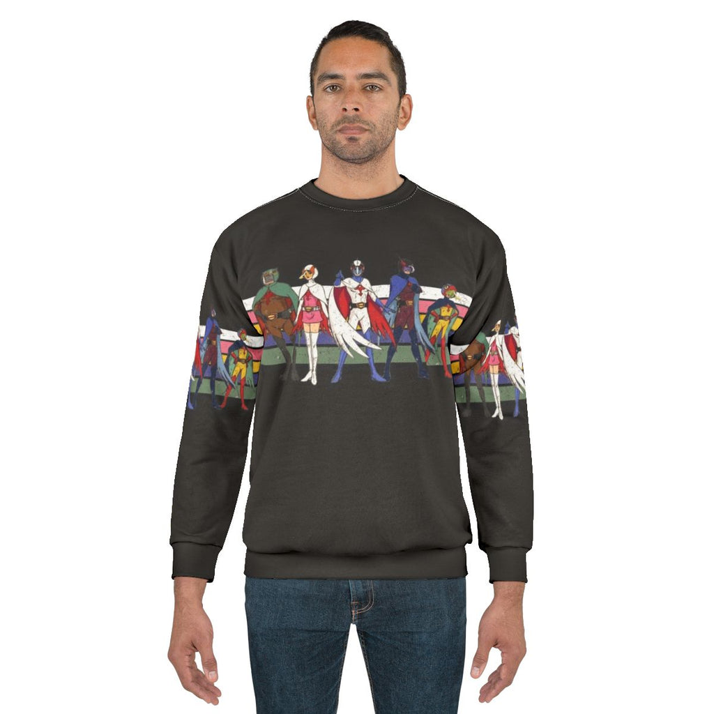 G-Force Battle of the Planets Retro Stripe Sweatshirt