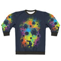 Galactic Warrior Sweatshirt featuring a vibrant sci-fi and gaming inspired design