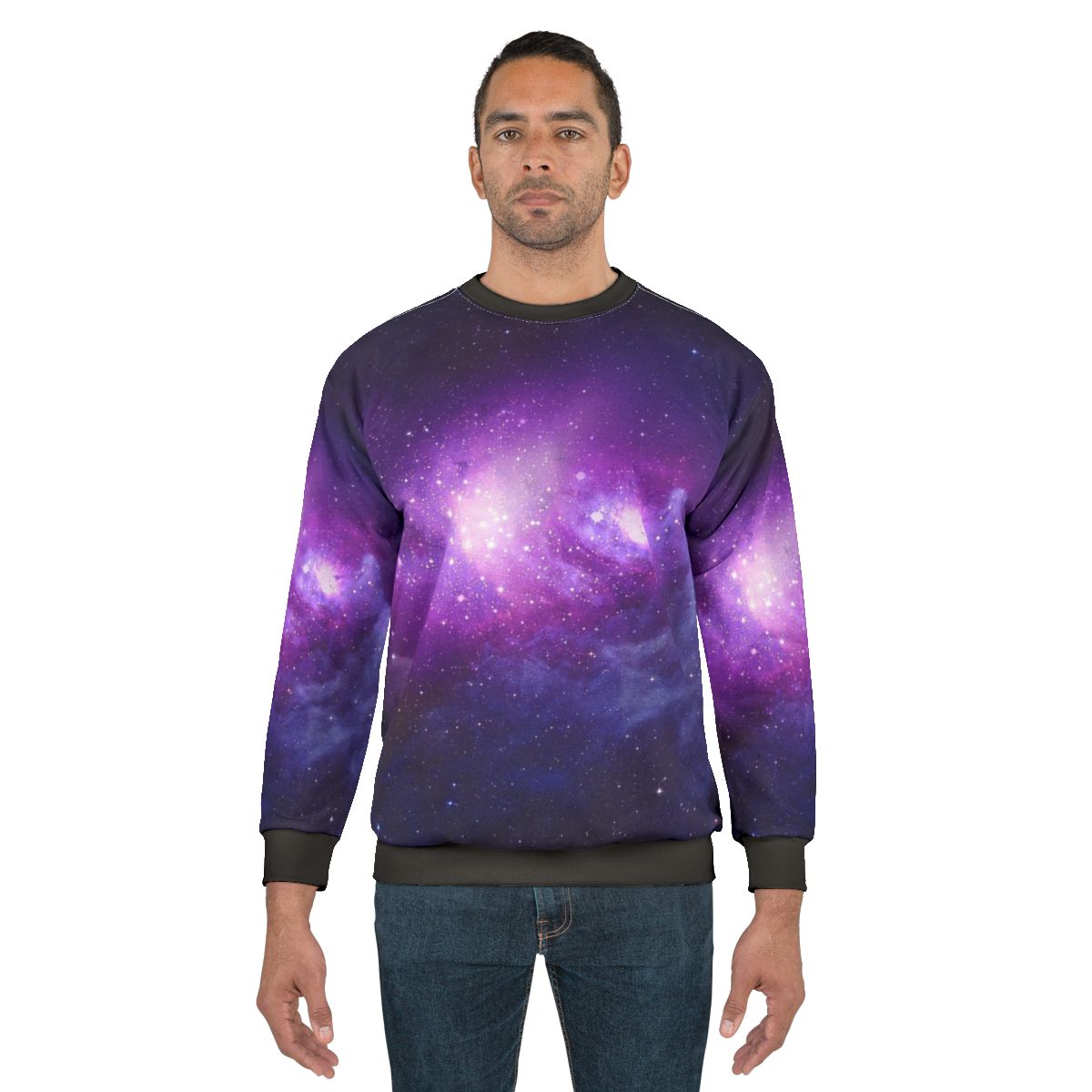 Galaxy Sweatshirt with Cosmic Fashion and Stellar Style