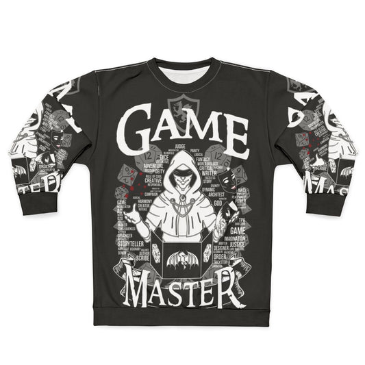 Game Master White Sweatshirt with fantasy graphics