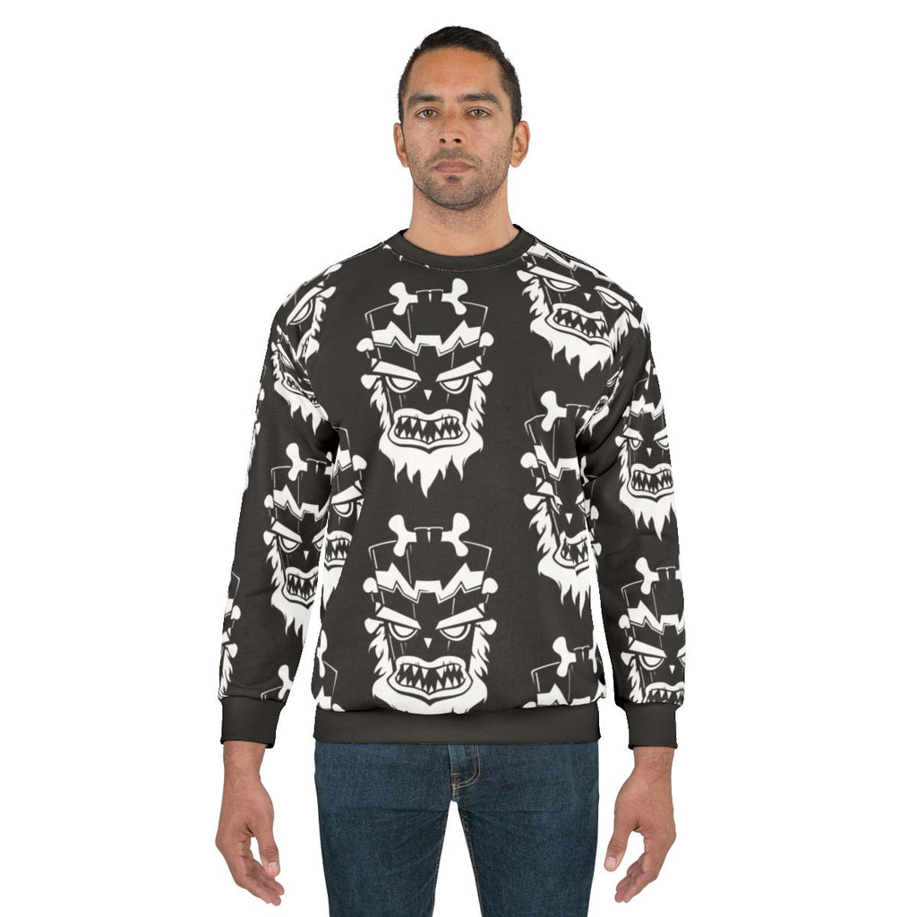 Crash Bandicoot Game Over Uka Uka Tiki Sweatshirt
