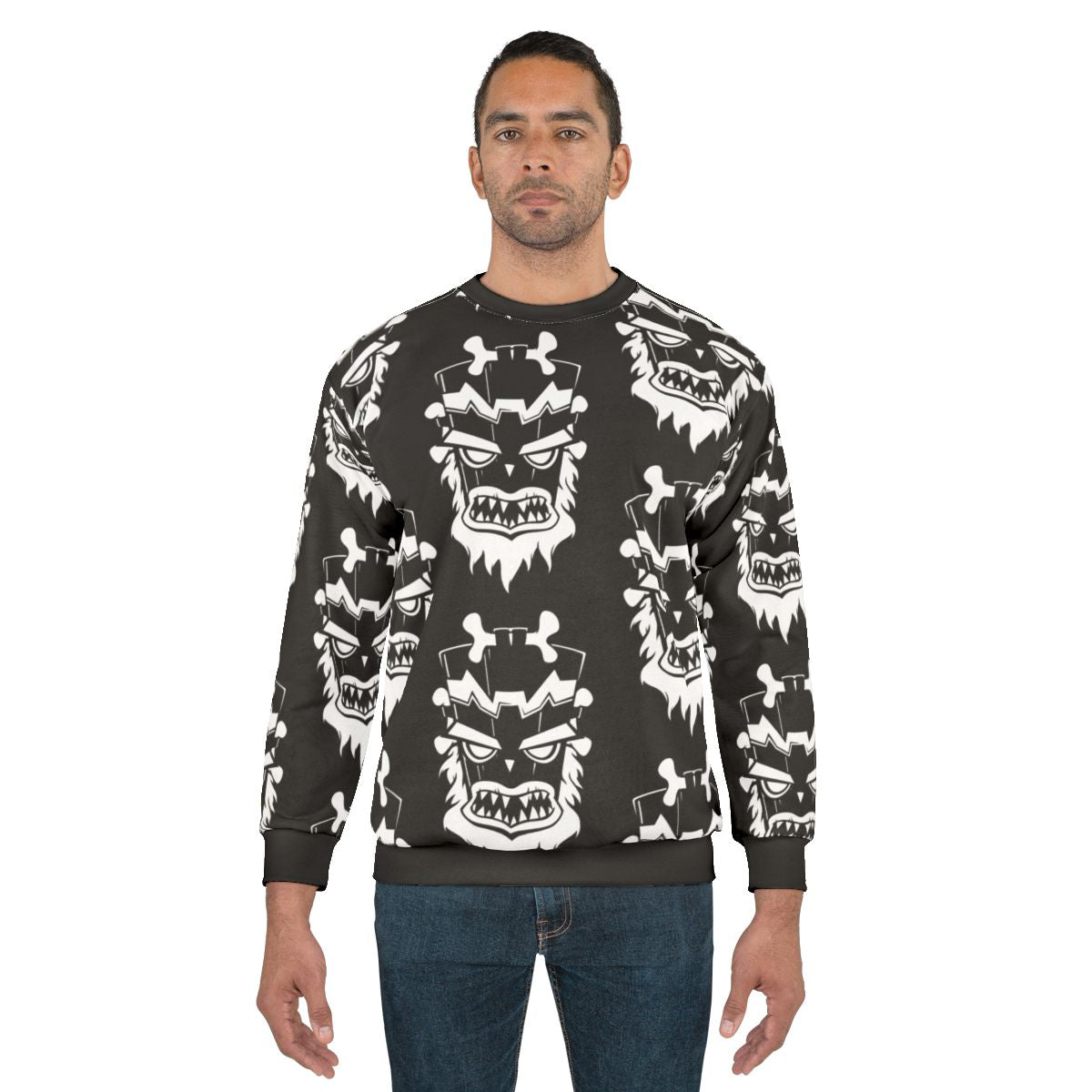 Crash Bandicoot Game Over Uka Uka Tiki Sweatshirt
