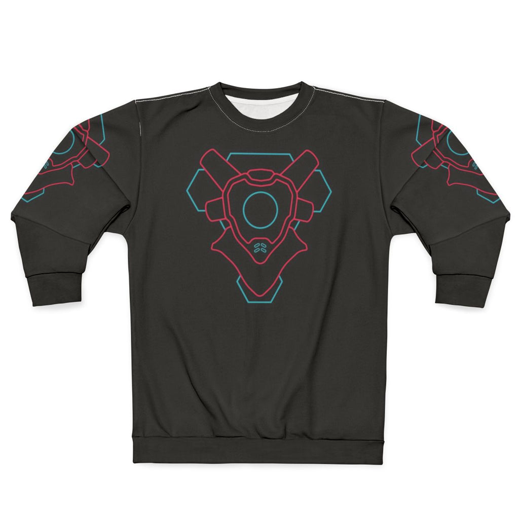 Cyberpunk-style gamer sweatshirt