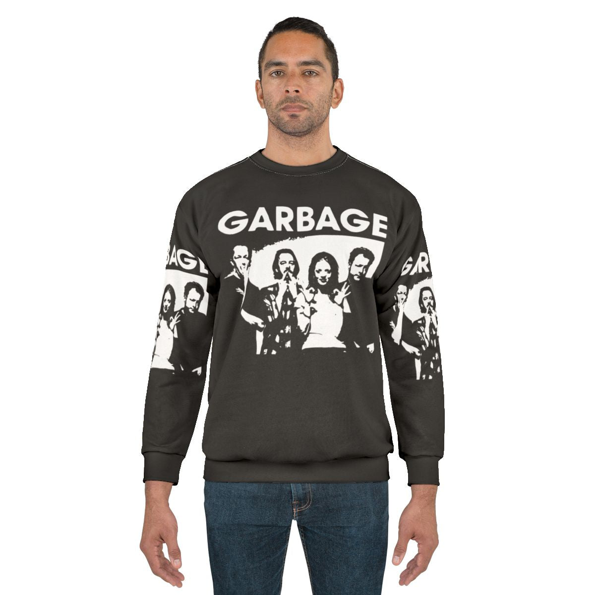 Garbage band music art sweatshirt