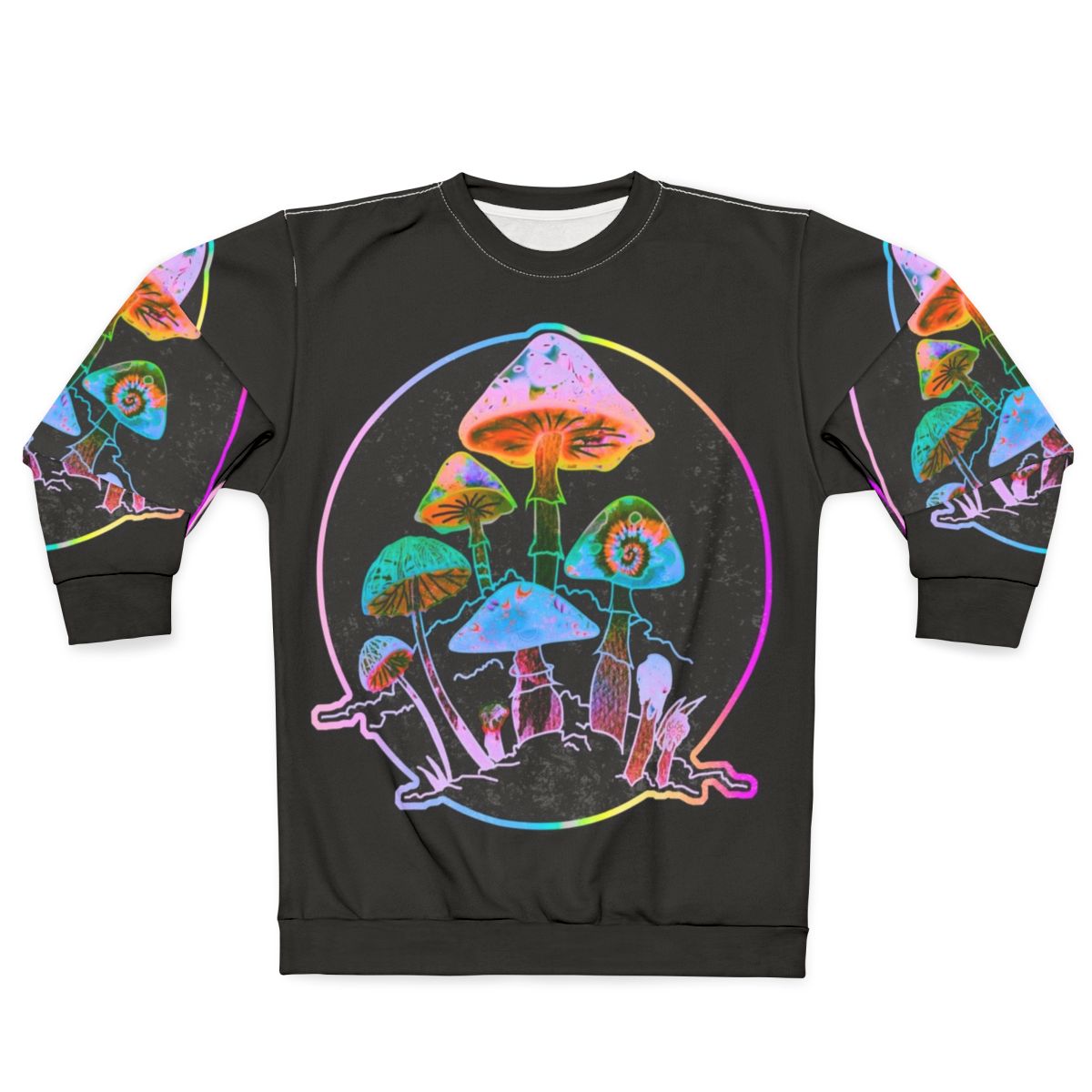 Colorful mushroom psychedelic sweatshirt