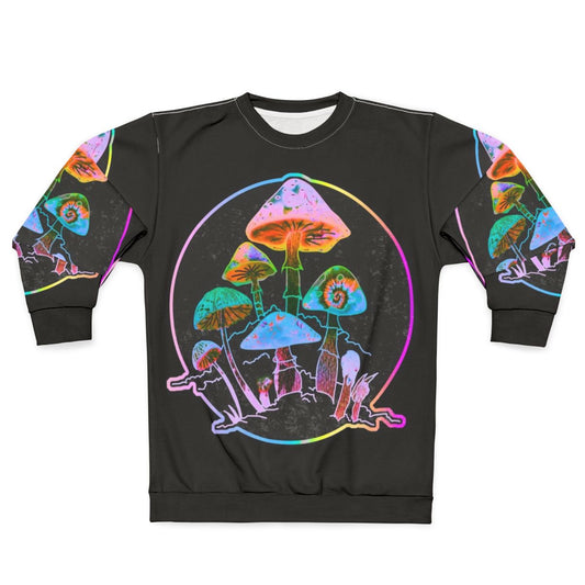 Colorful mushroom psychedelic sweatshirt