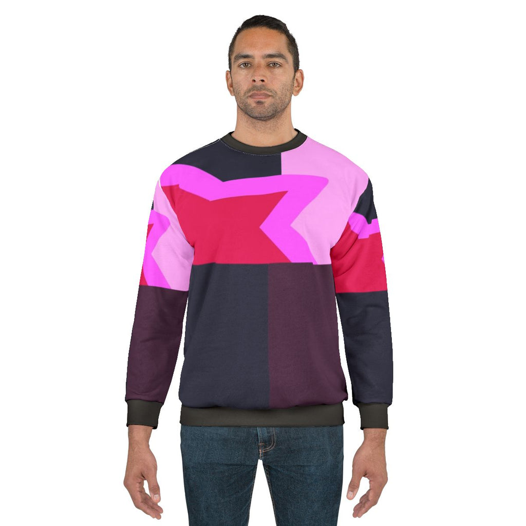 Garnet from Steven Universe wearing a sweatshirt