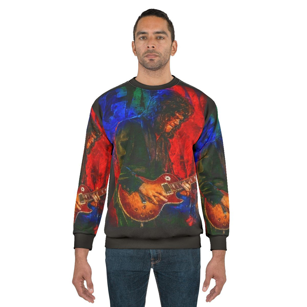 Gary Moore Tribute Portrait Art Sweatshirt