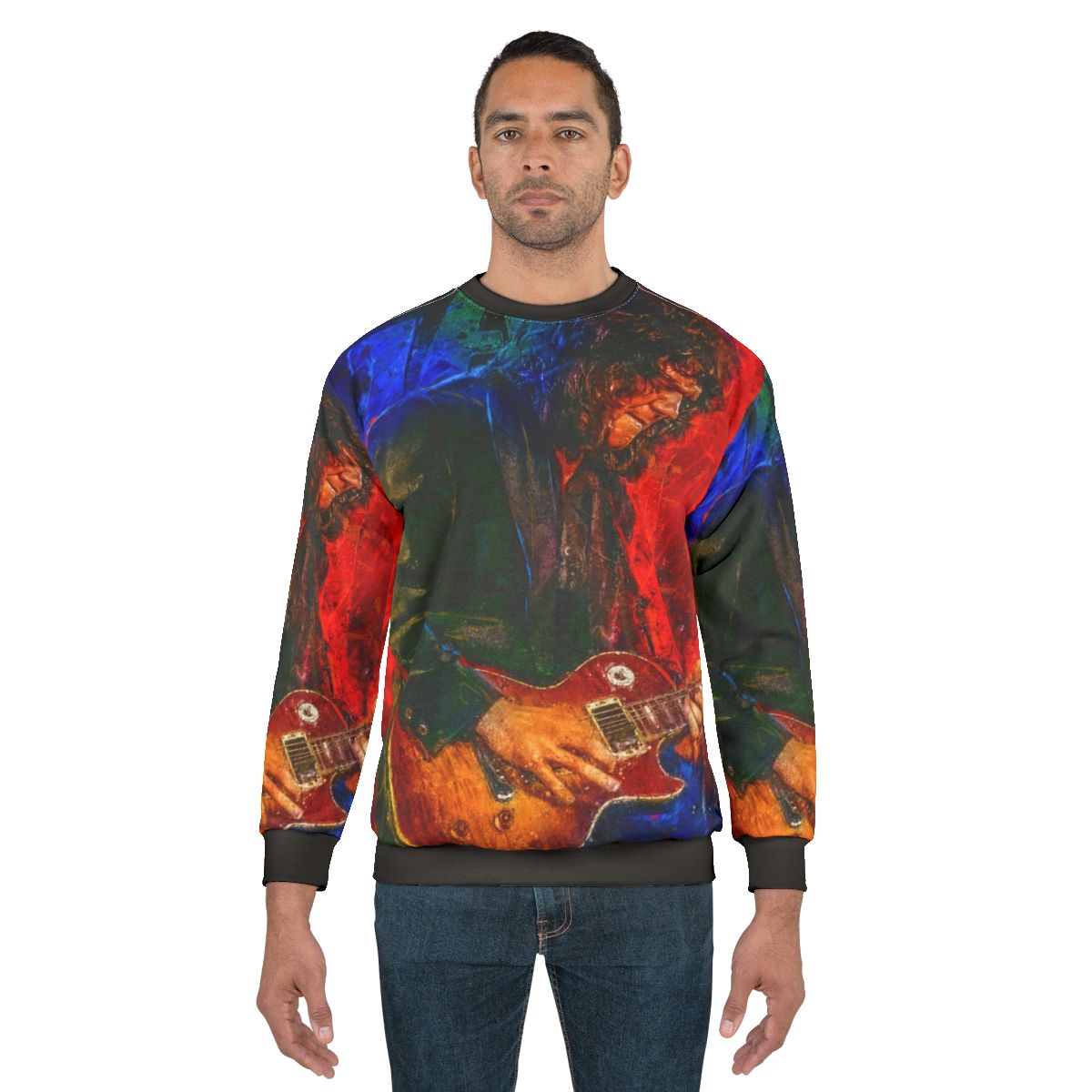 Gary Moore Tribute Portrait Art Sweatshirt