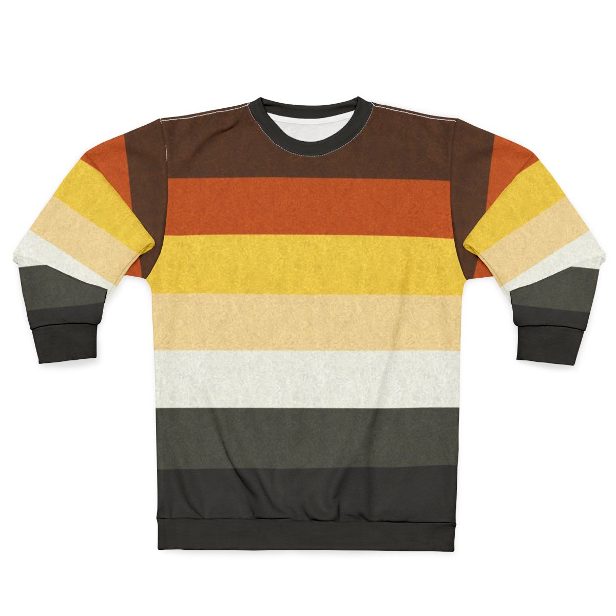 Gay bear pride flag colored background sweatshirt