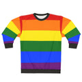 Colorful rainbow LGBTQ pride sweatshirt